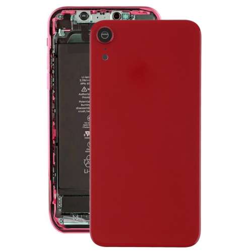 Battery Back Cover with Back Camera Bezel & Lens & Adhesive for iPhone XR(White)
