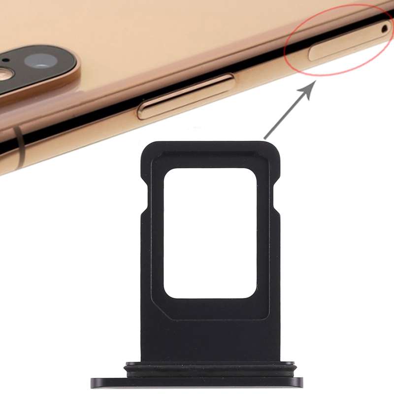 SIM Card Tray for iPhone XR (Single SIM Card)(Black)