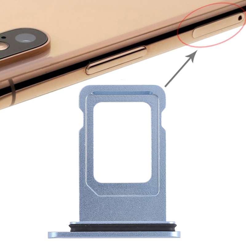 Double SIM Card Tray for iPhone XR (Double SIM Card)(Black)