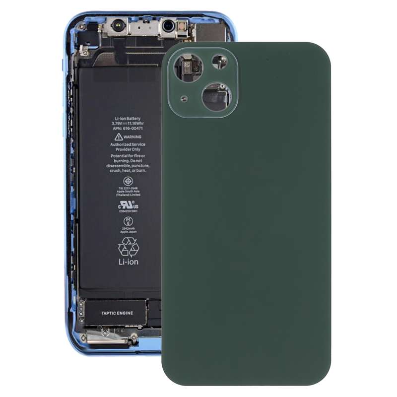 Glass Back Cover with Appearance Imitation of iP13 for iPhone XR(Green)