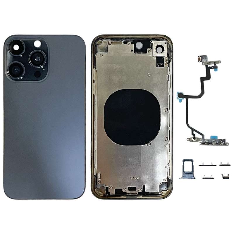 Back Cover with Appearance Imitation of iP15 Pro for iPhone XR(Black)
