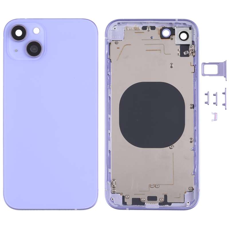 Back Housing Cover with Appearance Imitation of iP13 for iPhone XR(Blue)
