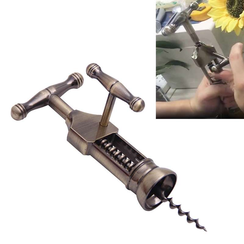 Multifunction Portable Screw Corkscrew Zinc Alloy Wine Bottle Opener, Packing: Gift Box