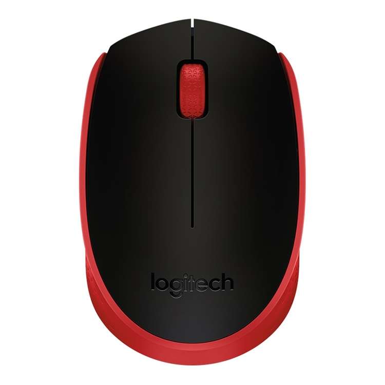 Logitech M171 1000DPI USB Wireless Mouse with 2.4G Receiver (Red)