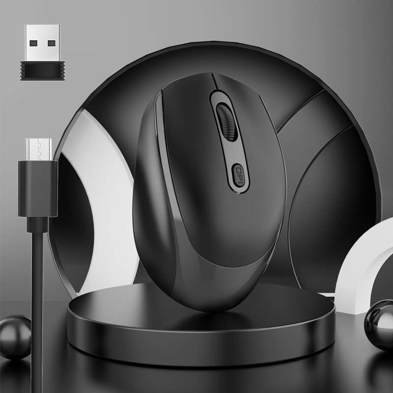 M107 4-buttons 1600 DPI 2.4GHz Wireless Rechargeable Mouse (Blue)