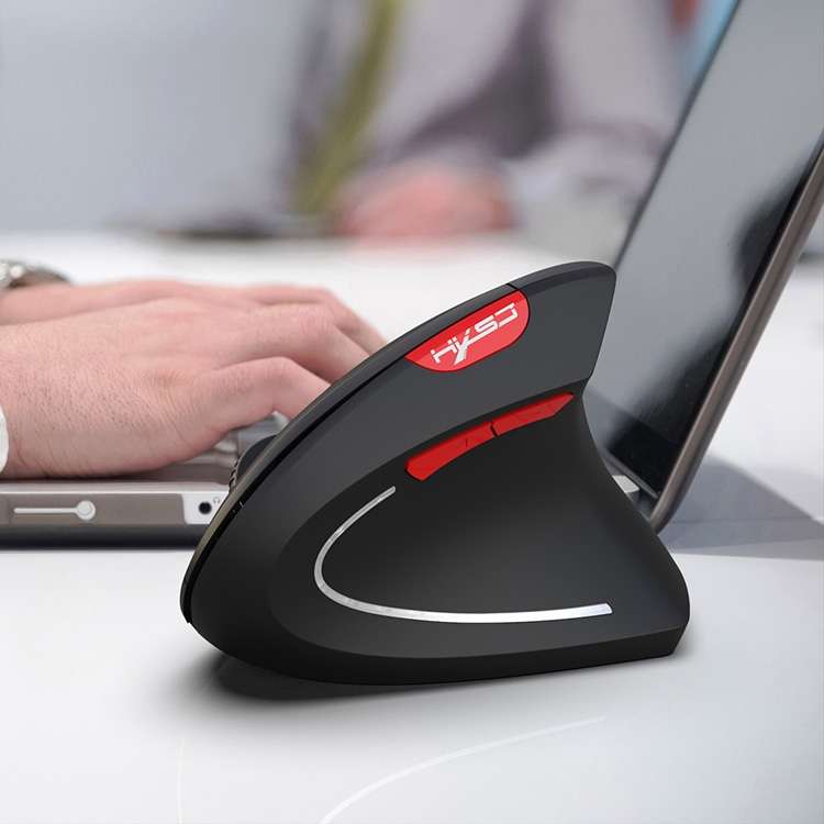 HXSJ T29 Bluetooth 3.0 Wireless Bluetooth 6-Keys 2400 DPI Adjustable Ergonomics Optical Vertical Mou