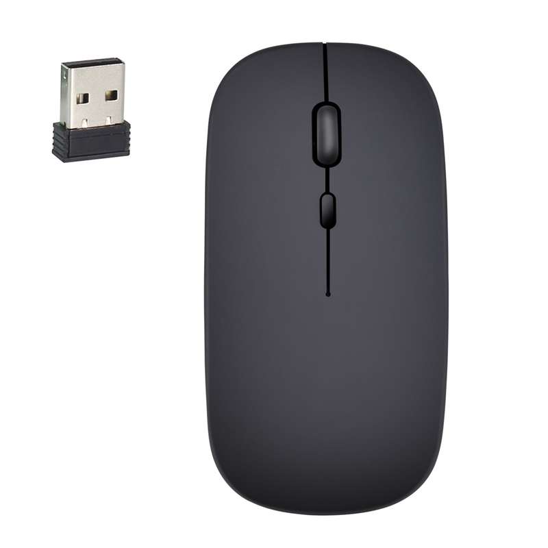 HXSJ M80 2.4GHz Wireless 1600DPI Three-speed Adjustable Optical Mute Mouse (White)