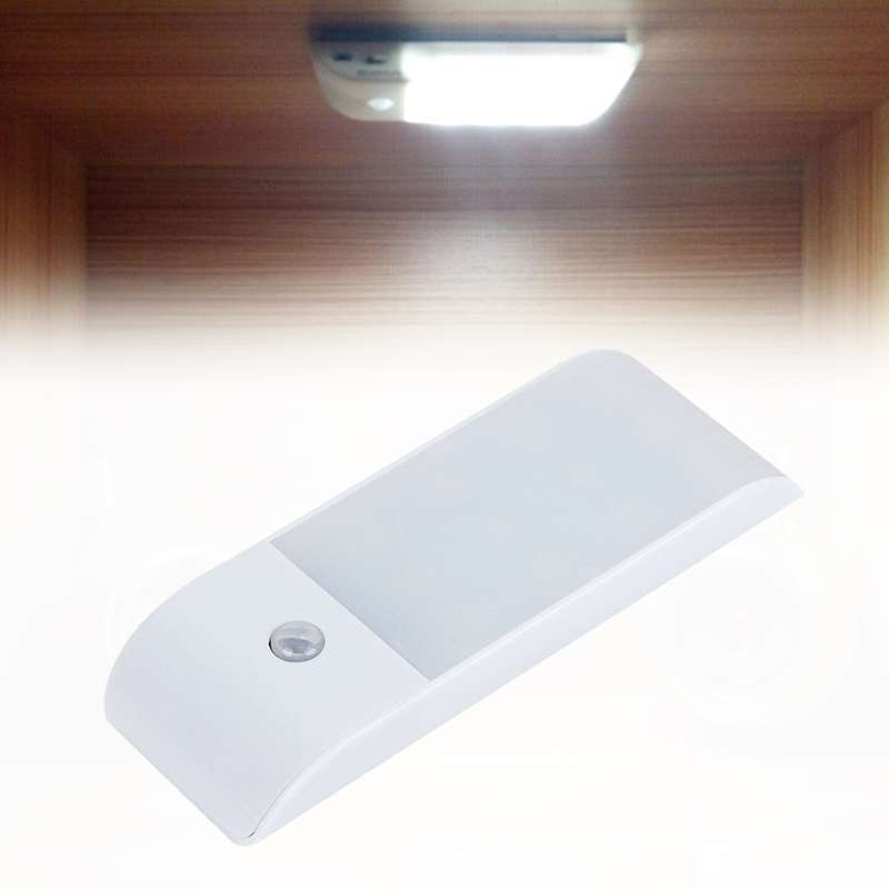 PIR Human Body Motion Sensor White Light LED Night Light, 1W 12 LEDs 240 LM USB Charging, Sensor Dis