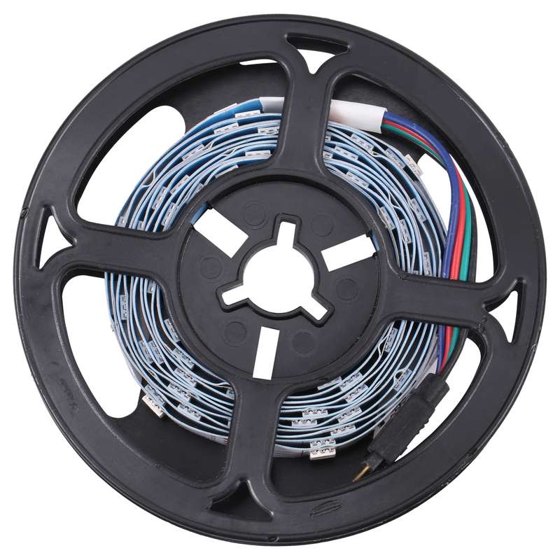 Bare Board 5050 SMD RGB LED Rope Light, 30 LED/m, Length: 2m, 12V 2A 100-240V, with 24-key Remote Co