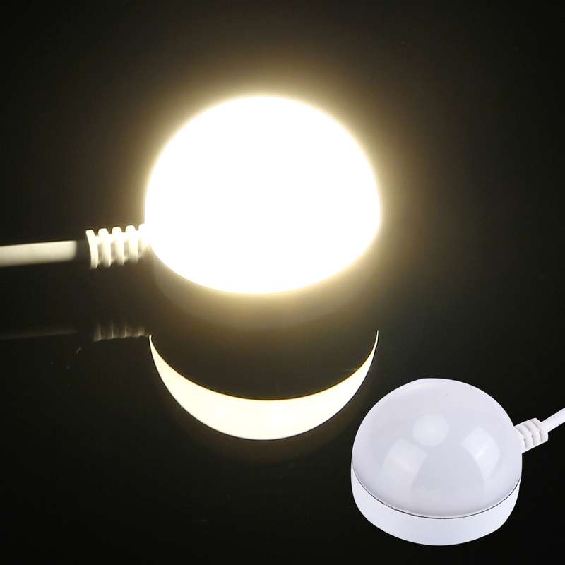 2W USB LED Light Bulb with Magnetic, 5V 140-150Lumens 6LED (White Light)