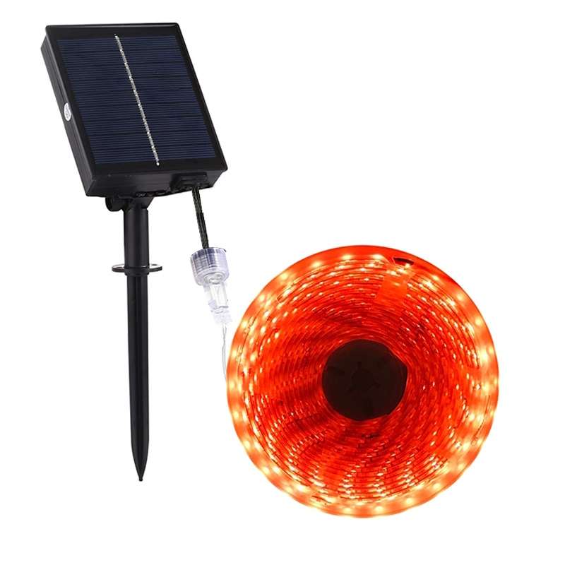 TYN002 5m 150 LEDs Solar Powered Garden Decoration LED Light Strip (Red Light)