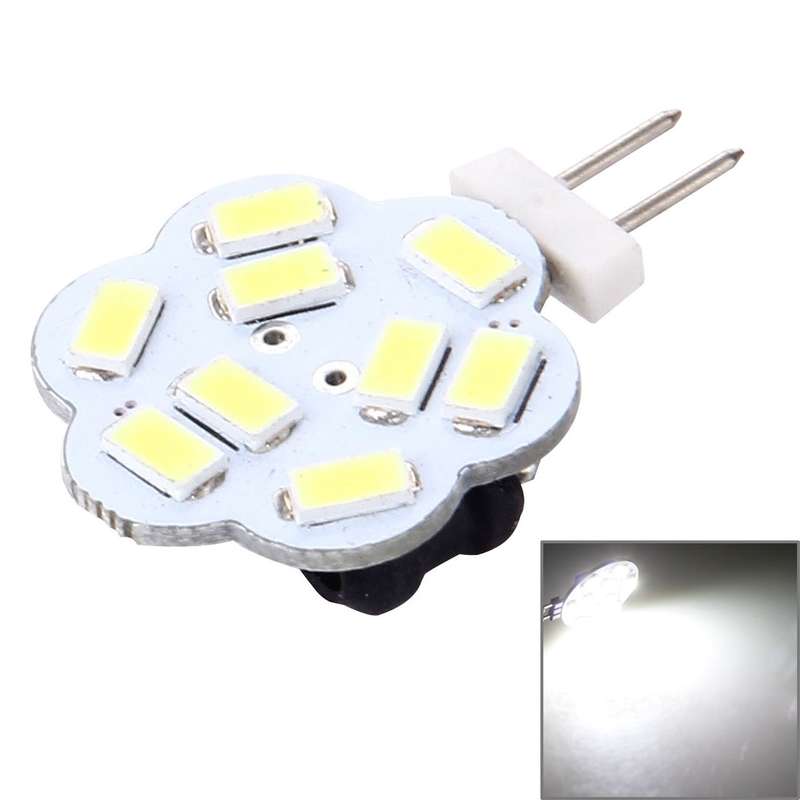 G4 9 LED SMD 5730 Flower Decorative Light for Indoor / Outdoor Decoration, DC/AC 12-24V, Side Pins (