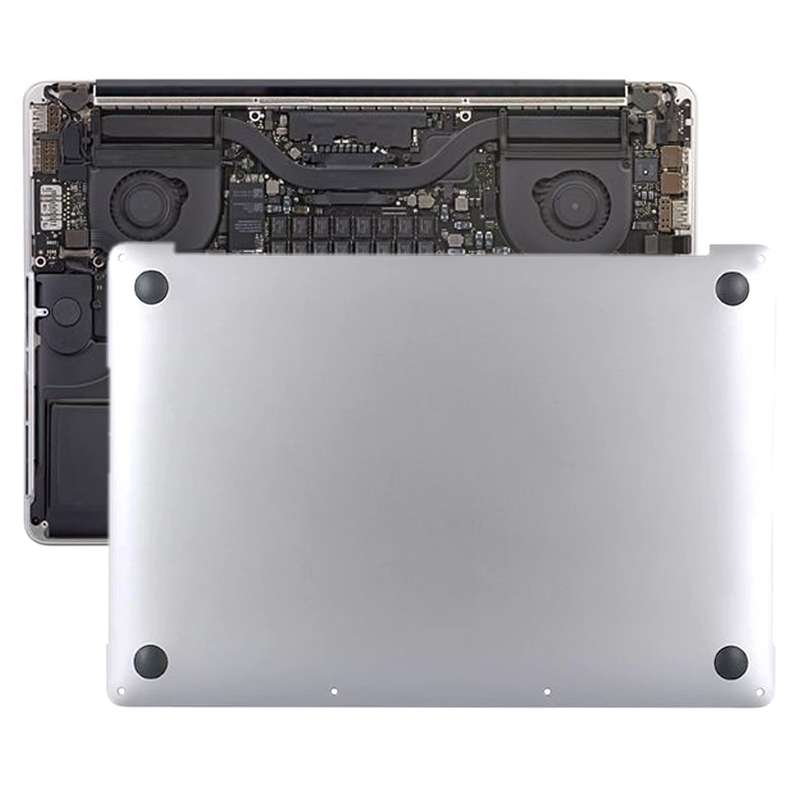 Bottom Cover Case for Macbook Pro Retina 13 inch A1706 2016-2017(Silver)
