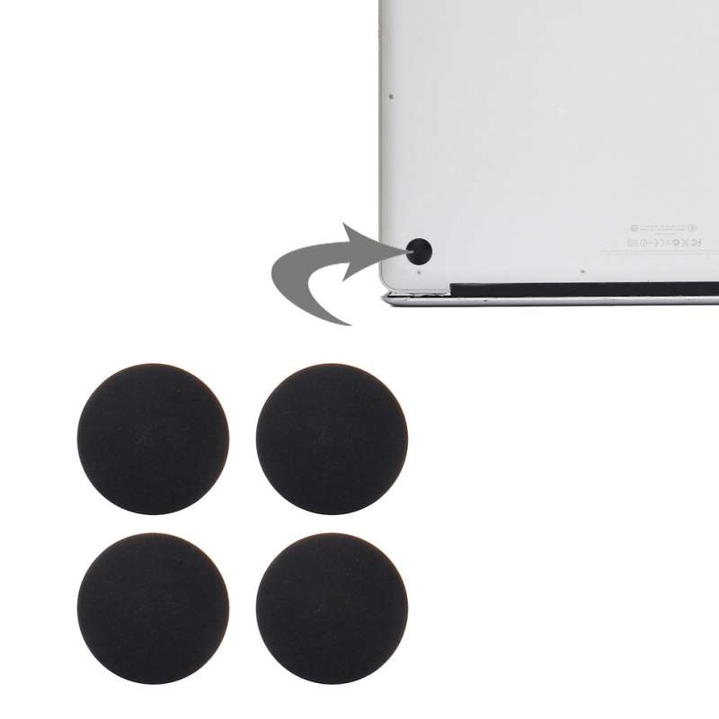 4 PCS for Macbook Pro Retina 13.3 inch & 15.4 inch (2012-Early 2015) A1398 & A1425 & A1502 Bottom Ca