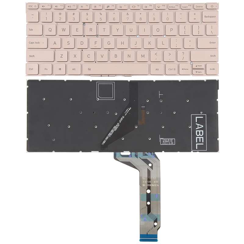For Xiaomi Mi Notebook Air 12.5 US Version Keyboard with Backlight (Silver)