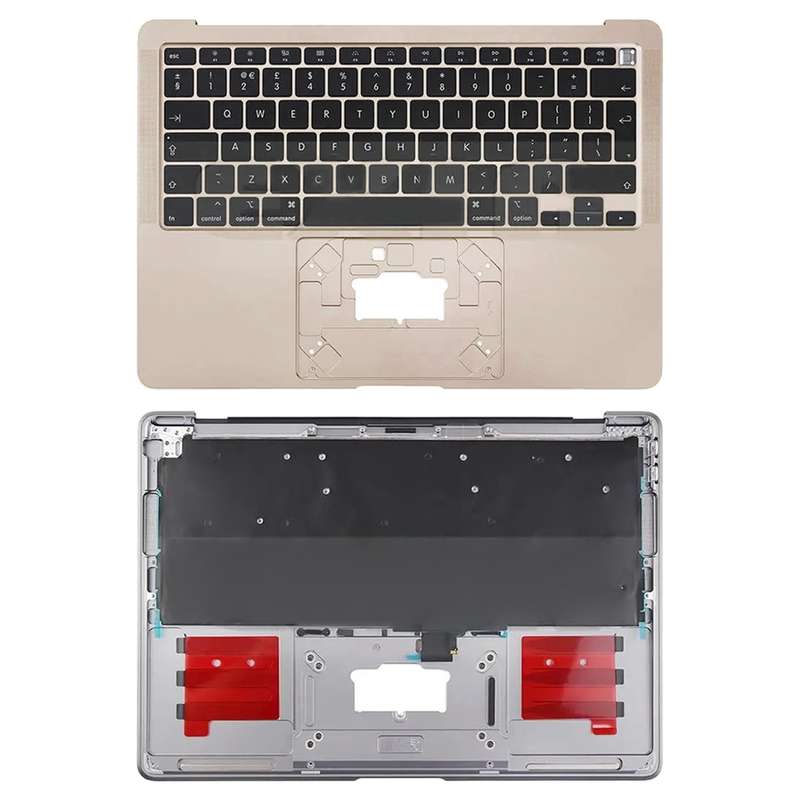 For Macbook Air 13 2020 M1 A2337 C-side Cover + UK Edition Key Board (Black)