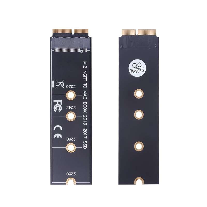 M.2 PCIE NVME SSD to Mac Book Air Pro 2013-2017 SSD Hard Drive Adapter Board For A1465 A1466 A1398 A
