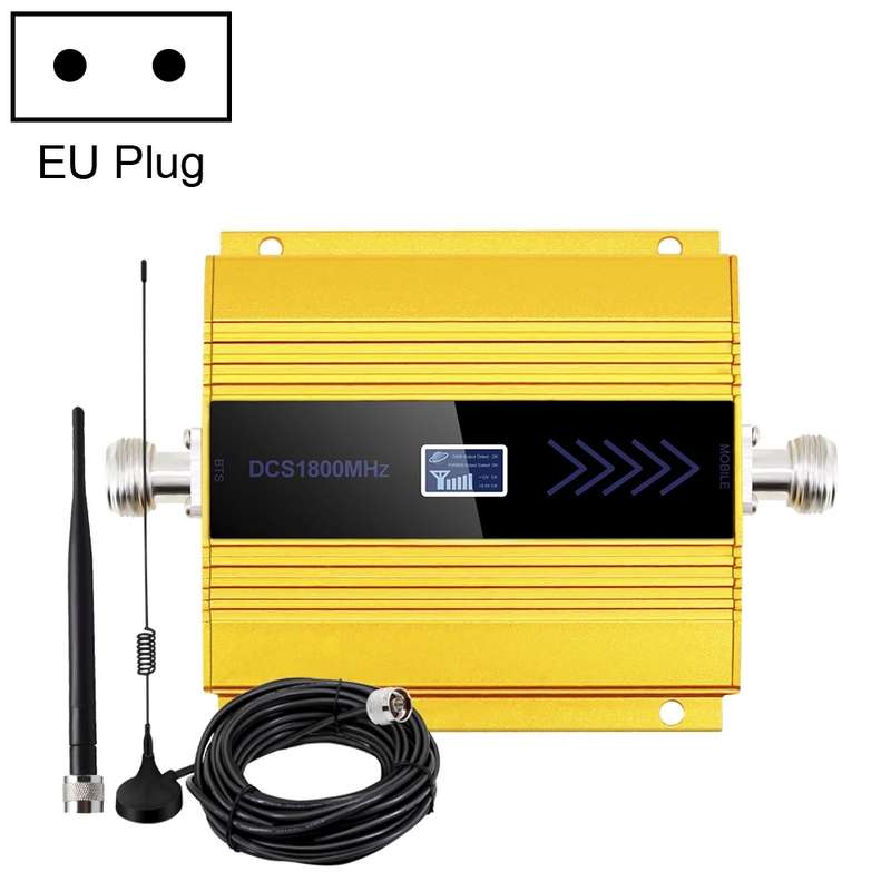 DCS-LTE 4G Phone Signal Repeater Booster, AU Plug(Gold)