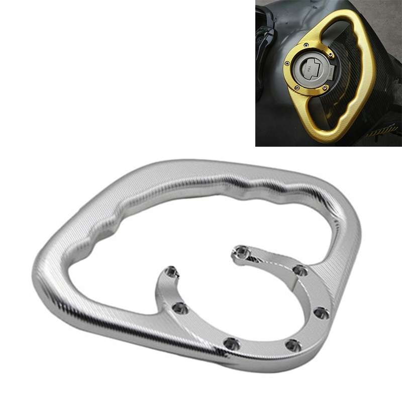 MT07 Modified CNC Fuel Tank Handrail MT09 Universal Fuel Tank Cap Handrail for Yamaha Series(Black)
