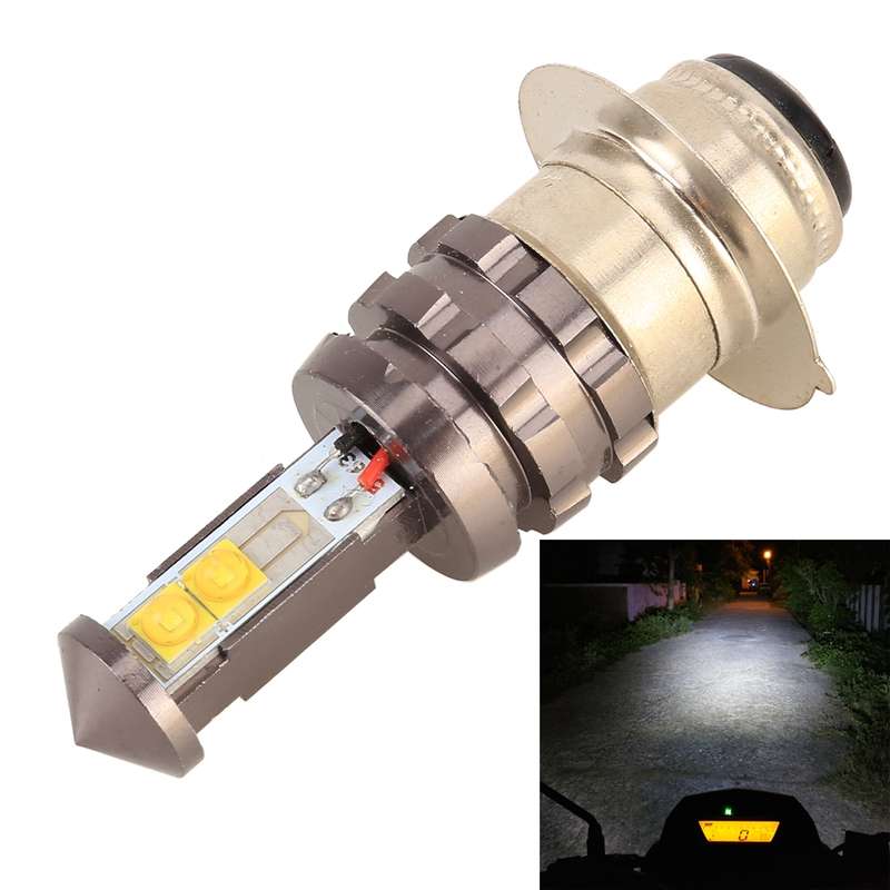 PX15D DC12V 5W 350LM 6000K Universal Motocycle Working Light Headlight with 4 3535 Lamp Beads