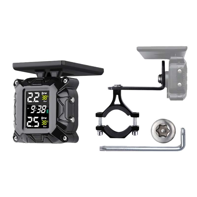 M9 Anti-vibration Motorcycle Solar Wireless Tire Pressure Monitor Tire Pressure