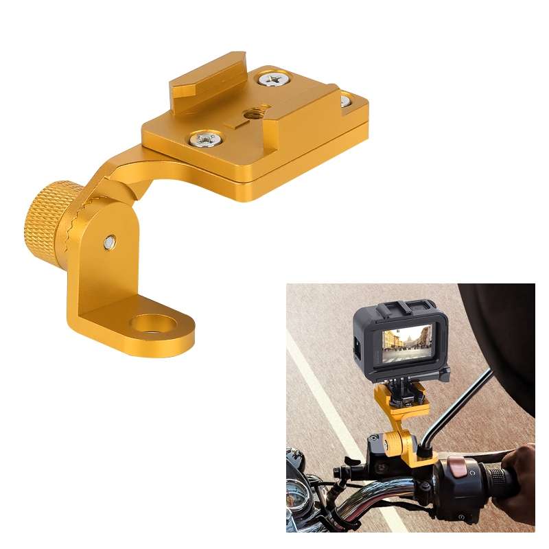 RUIGPRO Motorcycle Handlebar Alloy Phone Bracket for GoPro, Insta360, DJI and Other Action Cameras(B