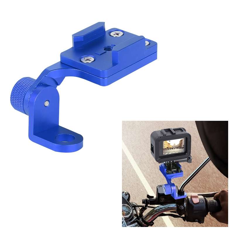 RUIGPRO Motorcycle Handlebar Alloy Phone Bracket for GoPro, Insta360, DJI and Other Action Cameras(B