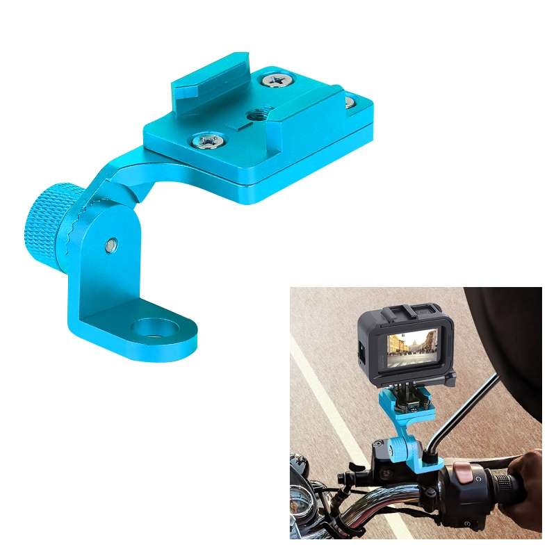 RUIGPRO Motorcycle Handlebar Alloy Phone Bracket for GoPro, Insta360, DJI and Other Action Cameras(B