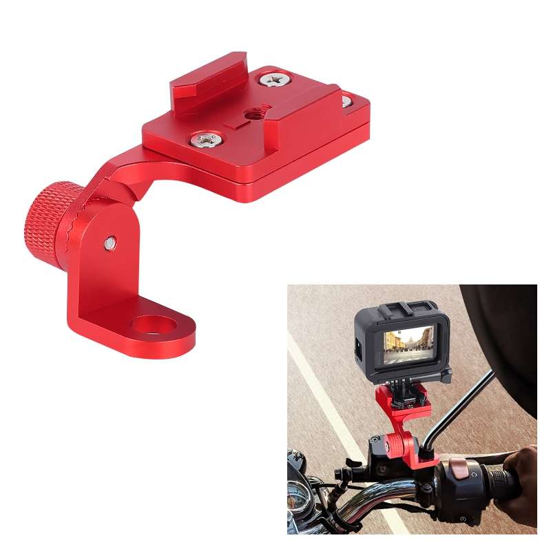 RUIGPRO Motorcycle Handlebar Alloy Phone Bracket for GoPro, Insta360, DJI and Other Action Cameras(B