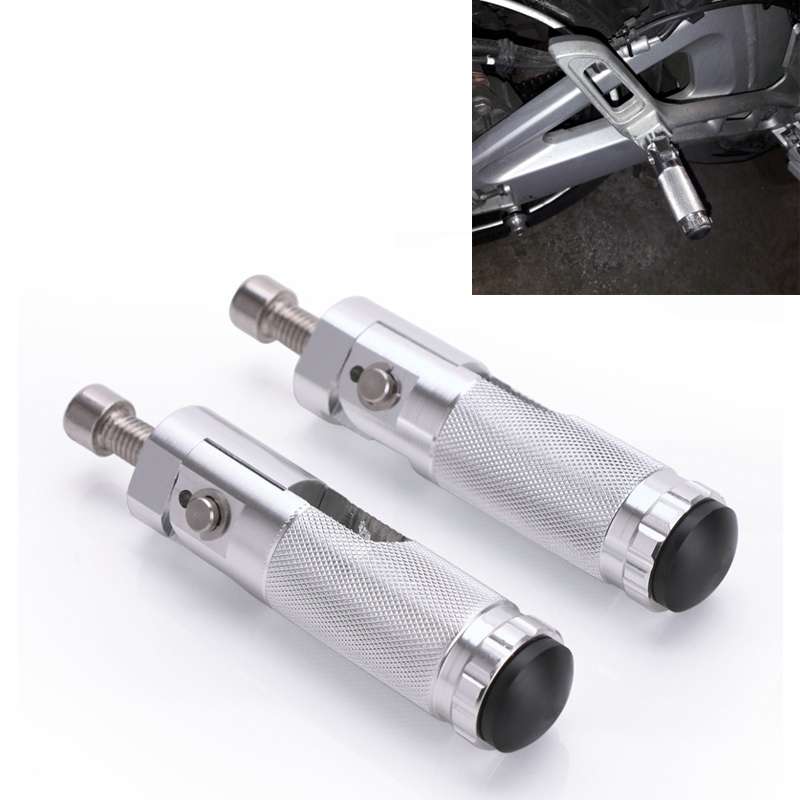 Speedpark 1 Pair Universal Folding Footrests Footpegs Foot Rests Pegs Rear Pedals Set 8mm Install Bo