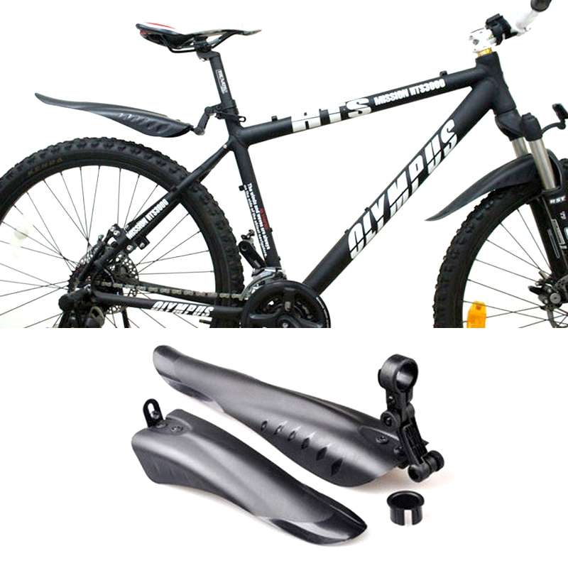 Mountain Road Fits Cycling Creative Mud Guard Dovetail Style Fenders Set for Bike Front And Rear(Bla