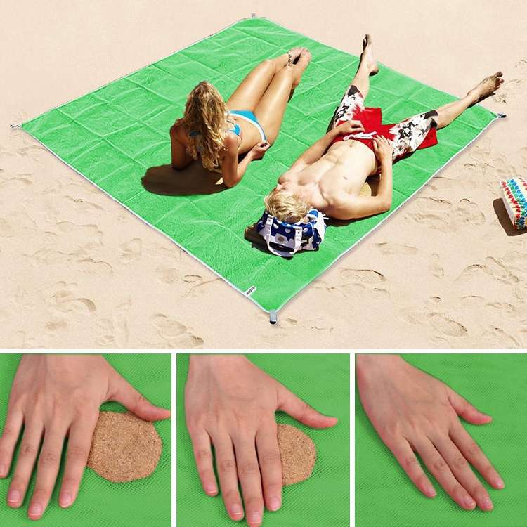 Sand Free Mat Lightweight Foldable Outdoor Picnic Mattress Camping Cushion Beach Mat, Size: 2x2m(Pin