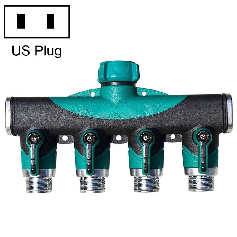 4 In 1 Multi-function Garden Water Sprinklers Lawn Irrigation Valve Water Dividing Controller Water