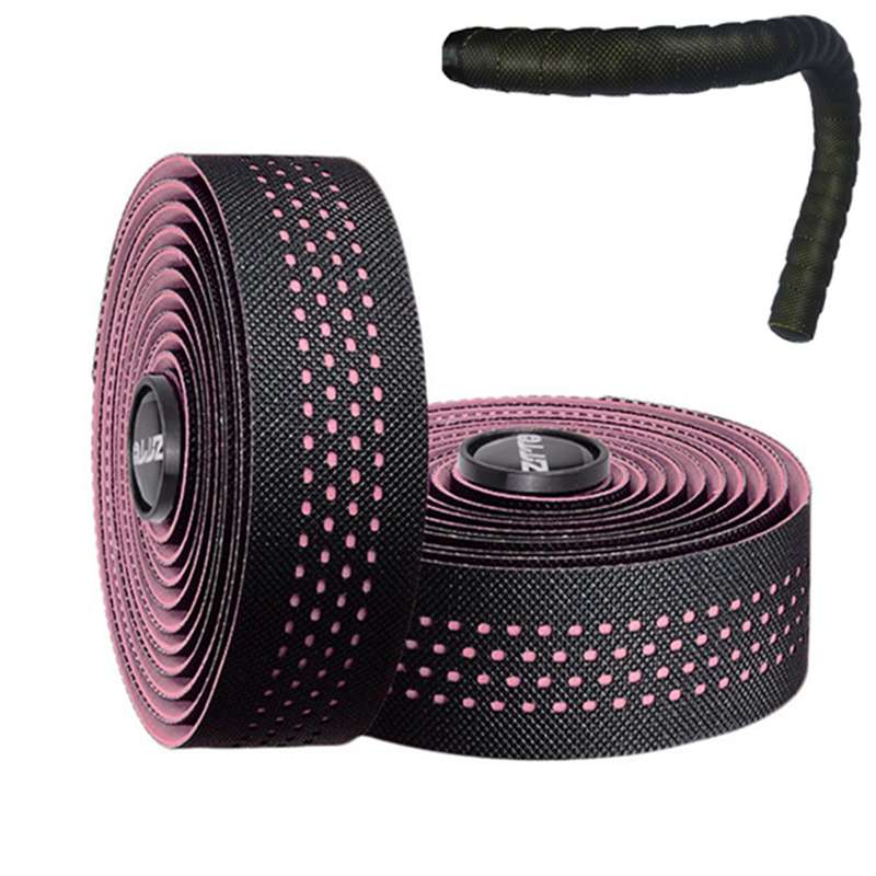 ZTTO Road Bike Handle Bar Tape Non-slip Anti-Vibration PU Leather Breathable Wear-resisting(Green)
