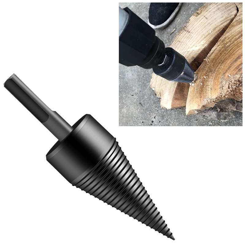 Household Domestic Woodcutter Drill Electric Wooden Split Cone Drill 42mm Round Shank