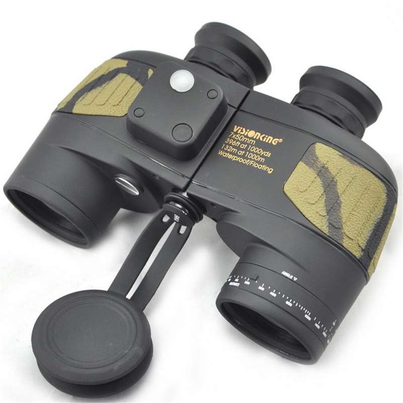 Visionking 7x50 Powerful High Definition Waterproof Nitrogen Rangefinder Compass Binoculars Telescop