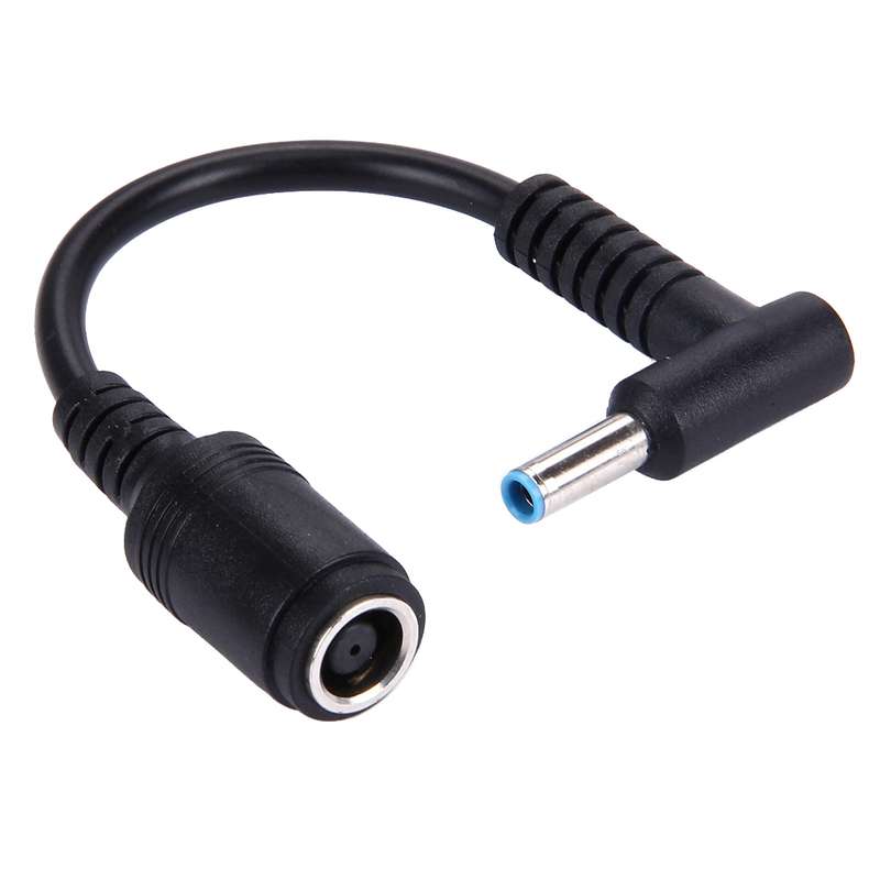 4.5 x 3.0mm Bent Male to 7.4 x 5.0mm Female Interfaces Power Adapter Cable for Laptop Notebook, Leng