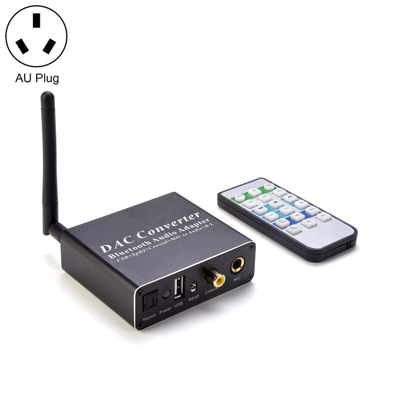 NK-Q8 Bluetooth Audio Adapter DAC Converter with Remote Control, UK Plug