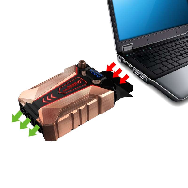 Ice Troll 7 COOLCOLD Portable Laptop Notebook Fan Turbo Radiator Ultra Silent Cooling Fan, AC 220V(B