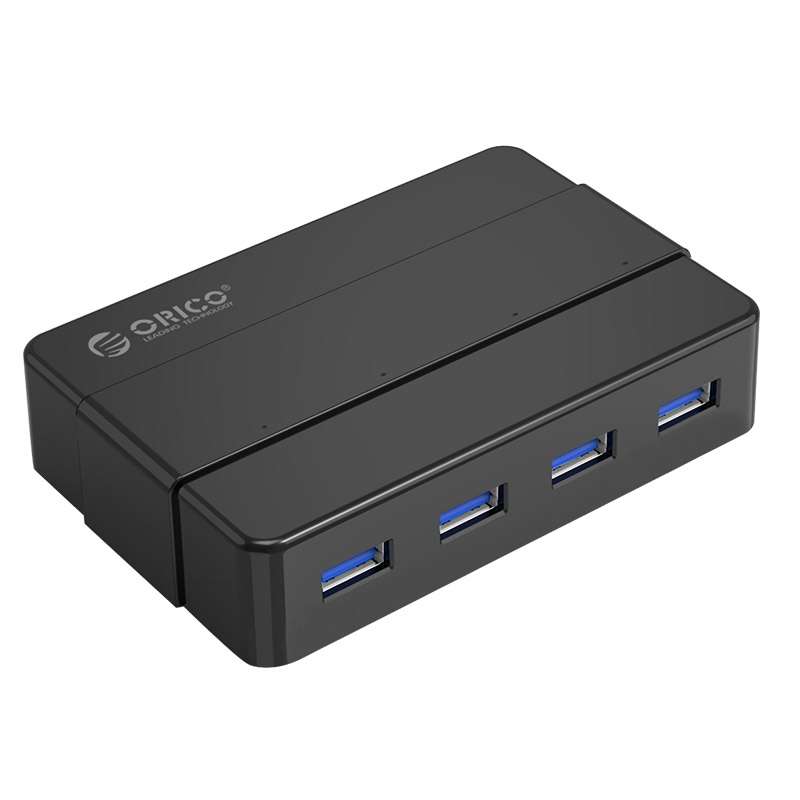 ORICO H4928-U3 ABS High Speed 4 Ports USB 3.0 HUB with 12V Power Adapter for Smartphones / Tablets(B