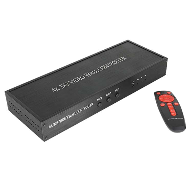NK-BT88 4K 3X3 HDMI Video Wall Controller Multi-screen Splicing Processor with Remote Controller, EU