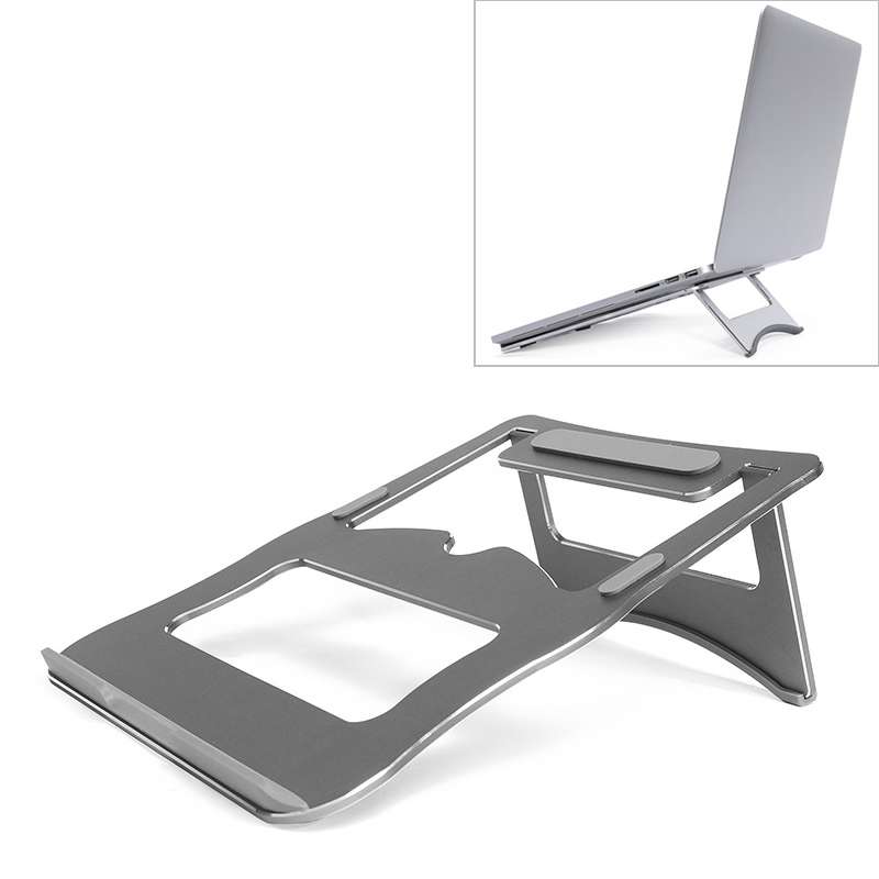 Aluminum Alloy Cooling Holder Desktop Portable Simple Laptop Bracket, Two-stage Support, Size: 21x26
