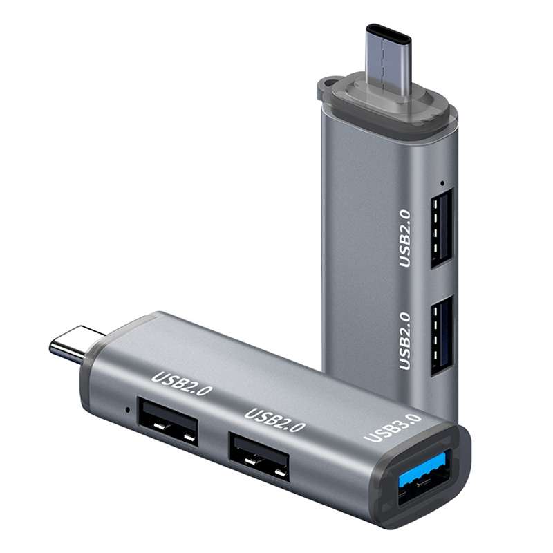 ADS-302C 3 In 1 Multi-function Type-C / USB-C HUB Docking Station (Silver)
