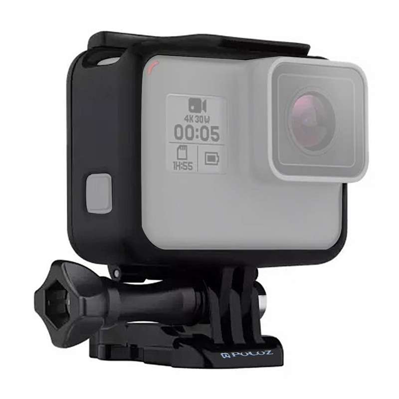 PULUZ ABS Plastic Housing Shell Frame Mount Protective Case Cage with Pedestal and Long Screw for Go