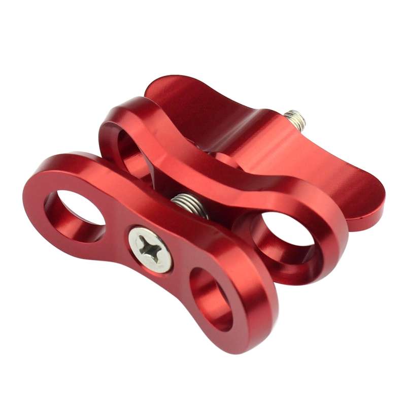 PULUZ Ball Clamp Close Hole Diving Camera Bracket CNC Aluminum Spring Flashlight Clamp for Diving Un