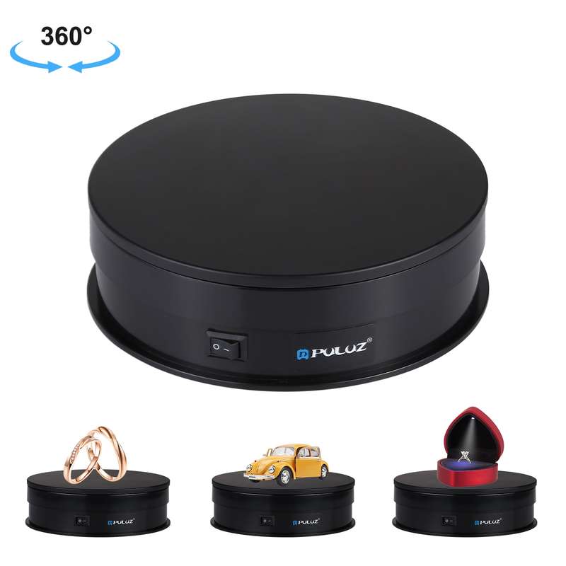 PULUZ 15cm USB Electric Rotating Turntable Display Stand Video Shooting Props Turntable for Photogra