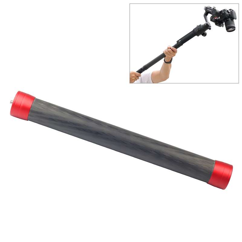 PULUZ Carbon Fiber Extension Monopod Pole Rod Extendable Stick for DJI / MOZA / Feiyu V2 / Zhiyun G5