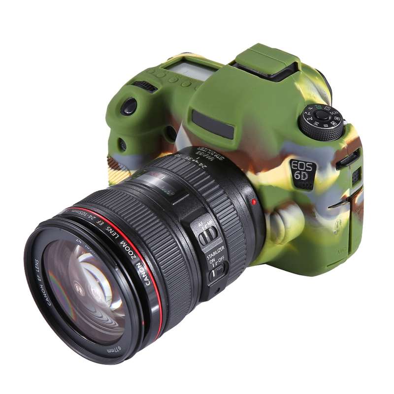 PULUZ Soft Silicone Protective Case for Canon EOS 6D(Red)