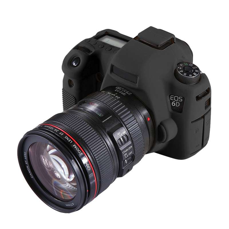 PULUZ Soft Silicone Protective Case for Canon EOS 6D(Red)