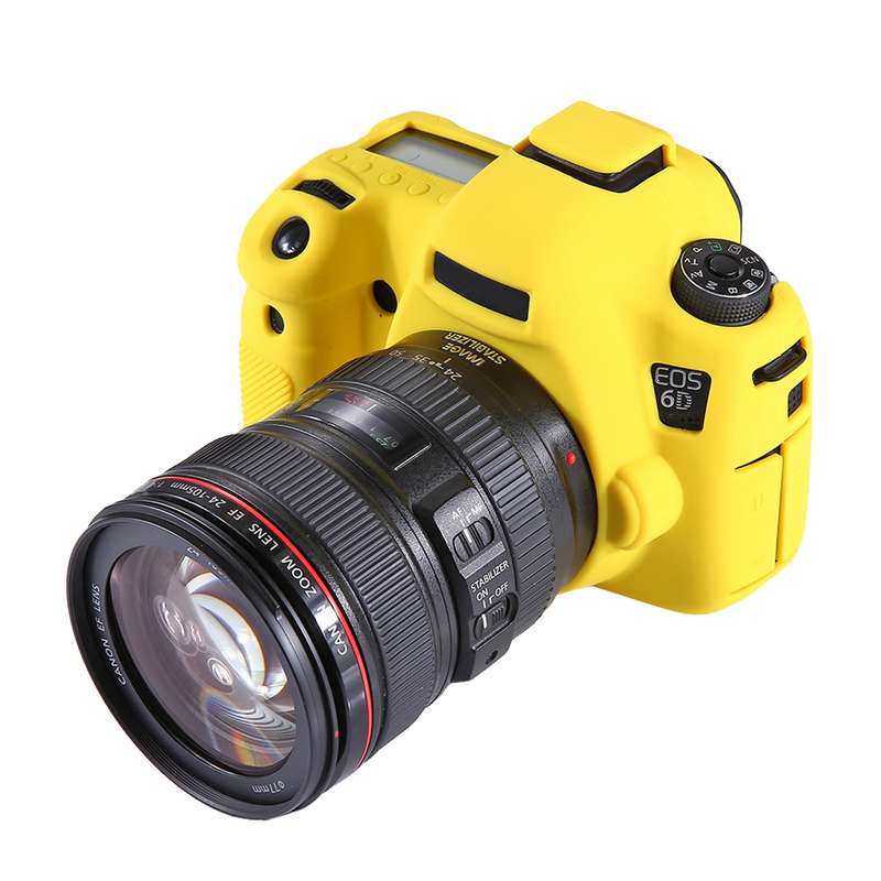 PULUZ Soft Silicone Protective Case for Canon EOS 6D(Red)